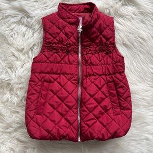 Quilted Red Kids Vest